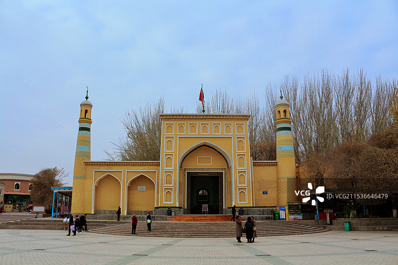 新疆喀什艾提尕尔清真寺图片素材