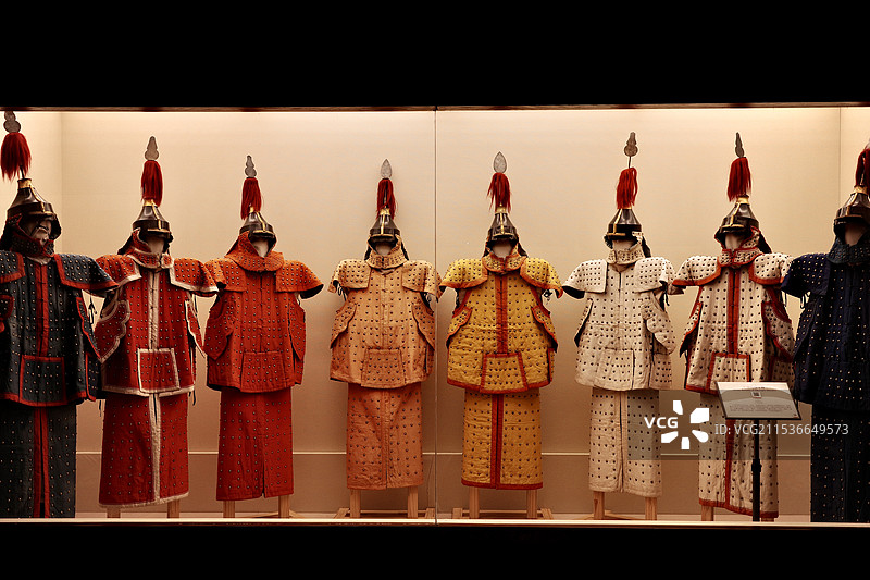 辽宁省博物馆 文物特写 八旗图片素材