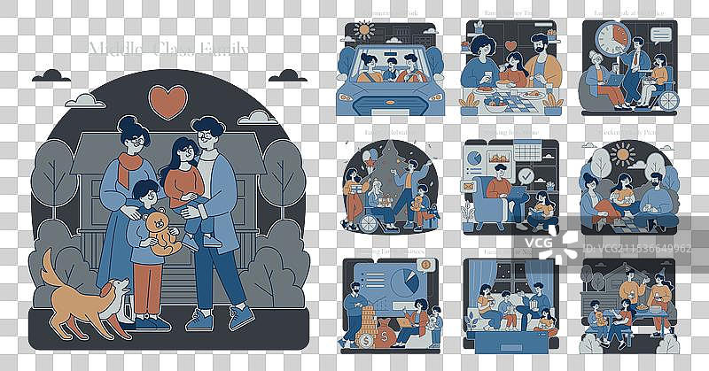 中产阶级家庭公寓图片素材