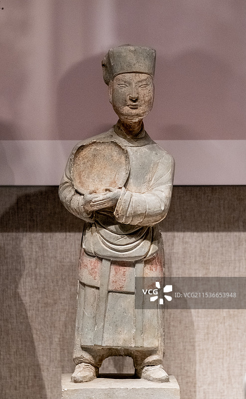 河南郑州河南博物院北宋石俑图片素材