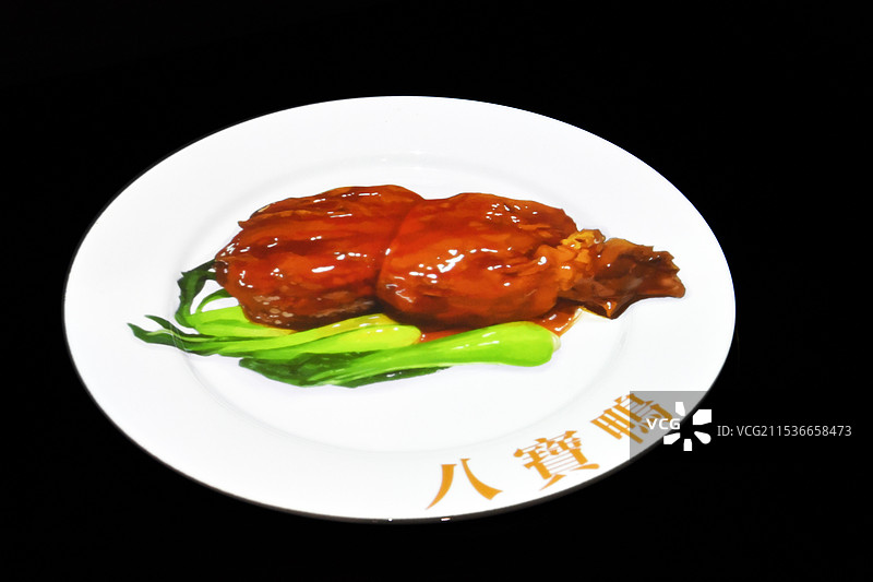 山东济南河道总督署展示馆菜肴模型图片素材