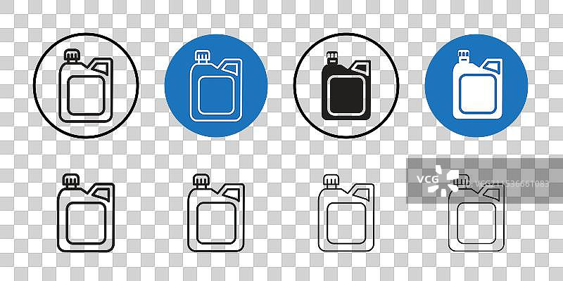 油罐图标细线艺术系列图片素材