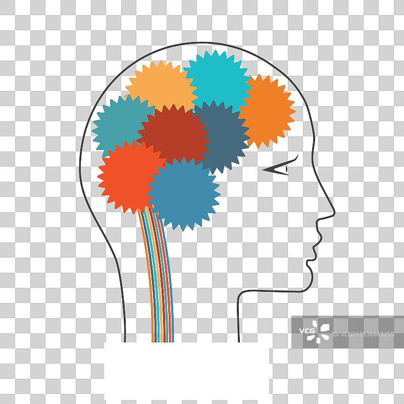 概念化的大脑图片素材