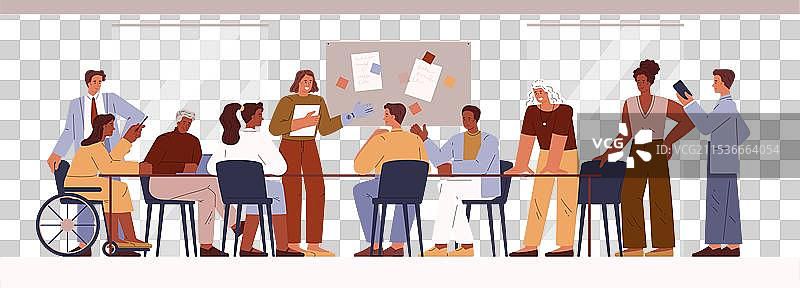 描绘一个多元化的商业环境图片素材