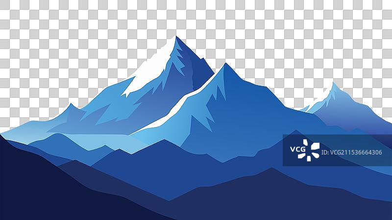 俯瞰壮丽山脉的景观图片素材