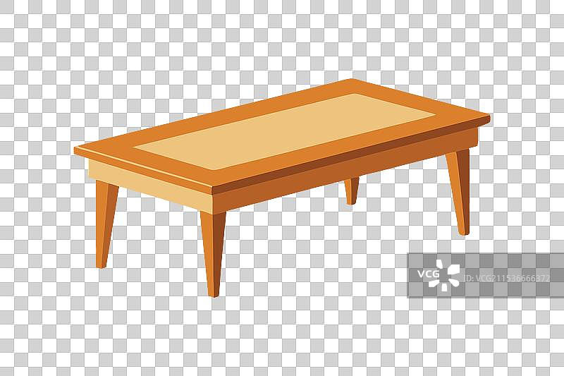 白色背景上孤立的咖啡桌图片素材