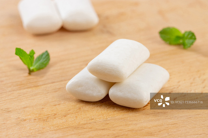 薄荷味口香糖图片素材