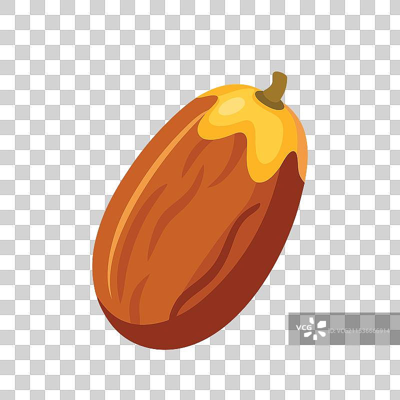 白色背景上孤立的枣子图片素材