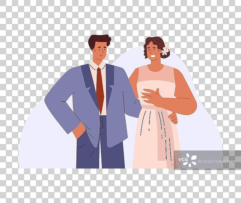 与新郎新娘在一起图片素材