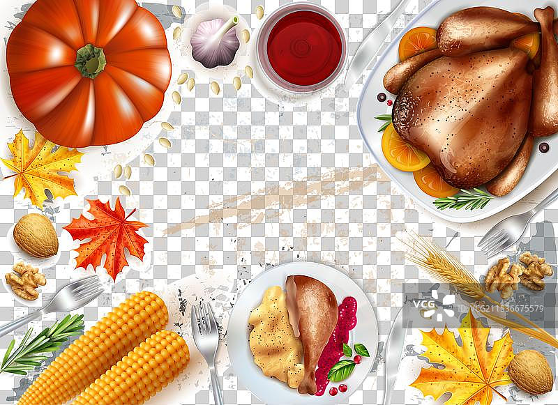 彩色感恩节概念图片素材