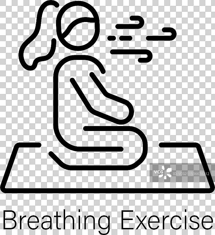 呼吸练习图片素材