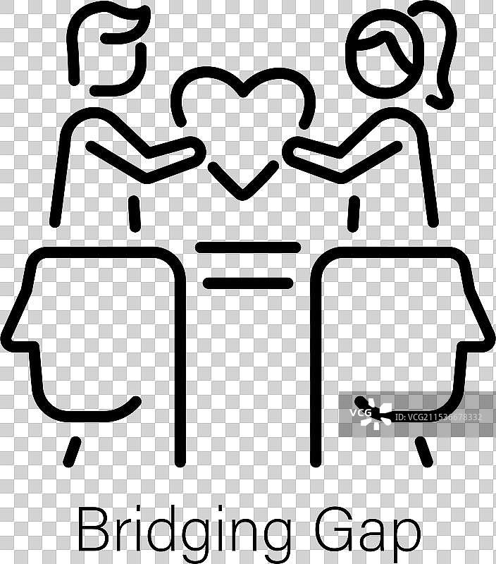 弥合差距图片素材