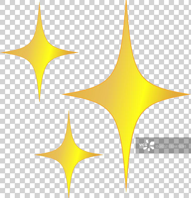 闪光金星闪烁星星的光辉图片素材