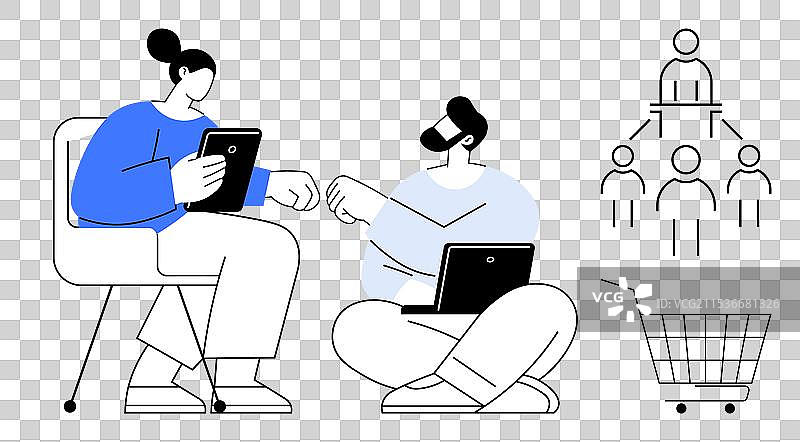 协作的工作环境与图片素材