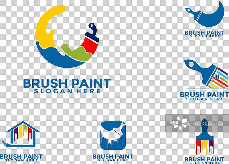 刷子绘画标志设计家居服务标志合集图片素材
