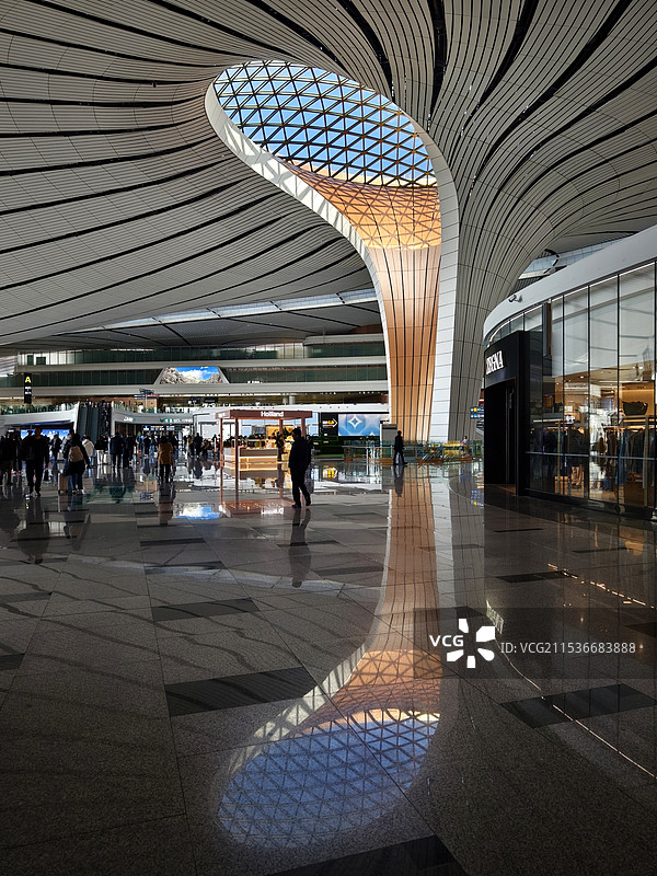 大兴机场一隅图片素材