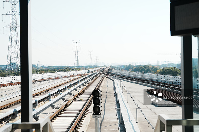 无锡地铁一号线铁轨图片素材