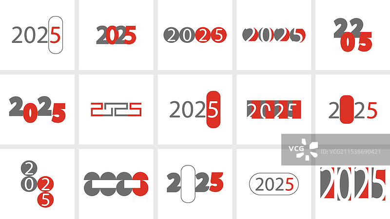 2025海报数字新年快乐横幅符号图片素材