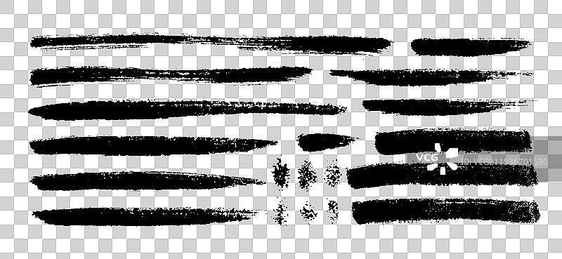 一组笔触图片素材