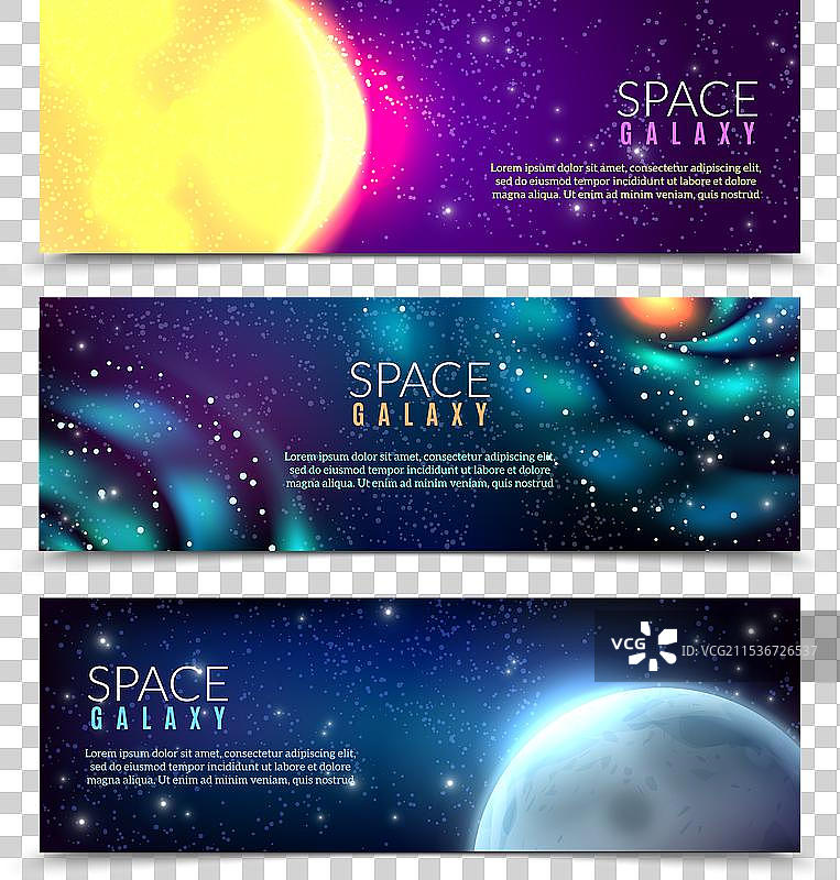 太空星座横幅图片素材