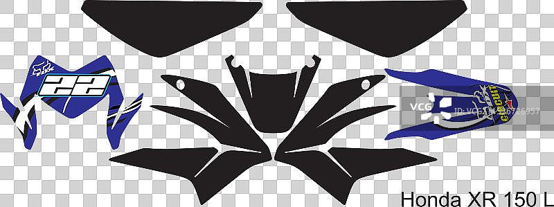 本田XR150模板图片素材
