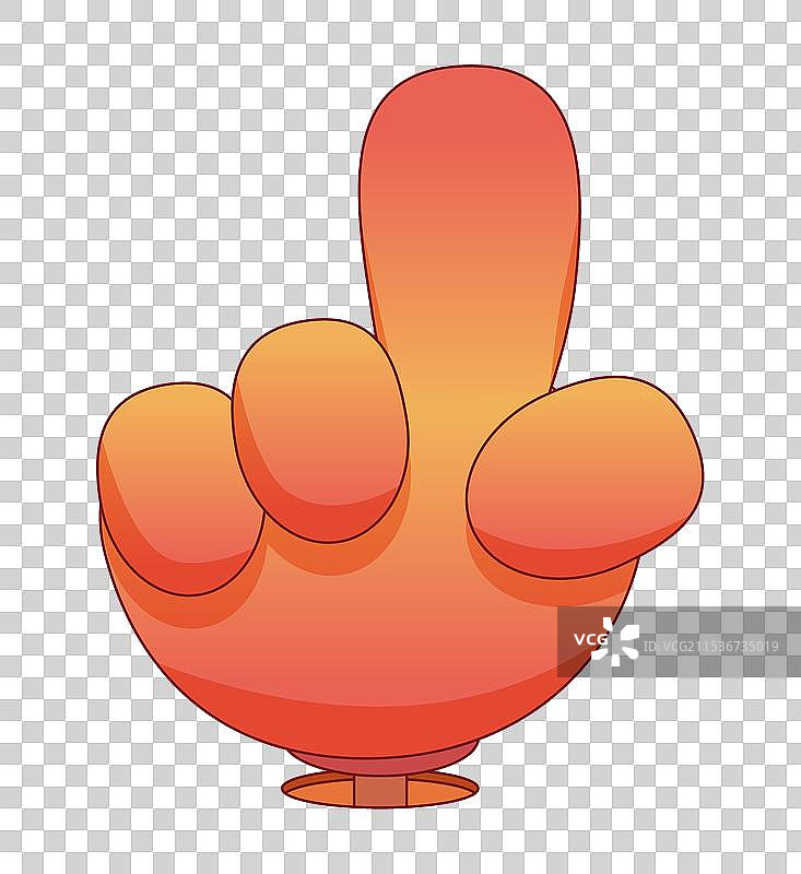 手指手势卡通元素图片素材