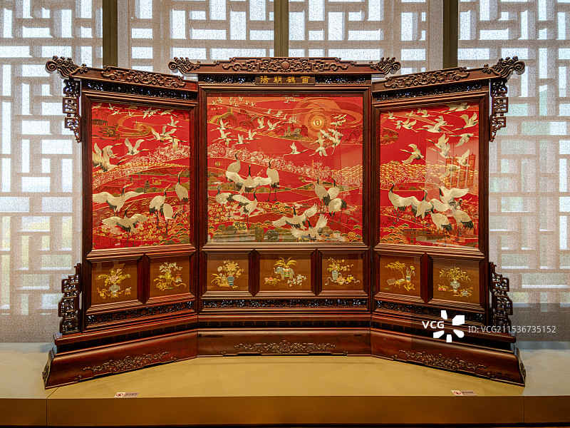 中国工艺美术馆(中国非物质文化遗产馆)内一角图片素材