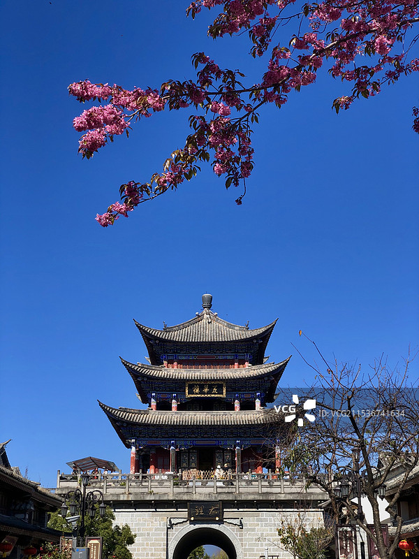 大理古城五华楼图片素材