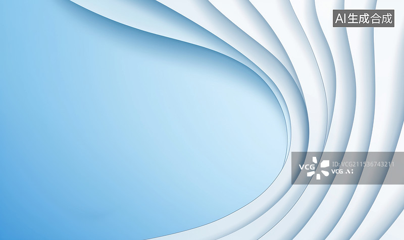 【AI数字艺术】浅蓝色渐变艺术设计抽象概念背景图片素材