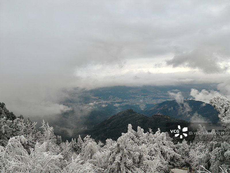 南岳雾凇图片素材