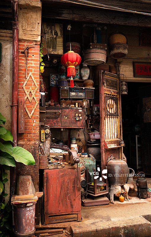 厦门鼓浪屿老旧的五金店图片素材