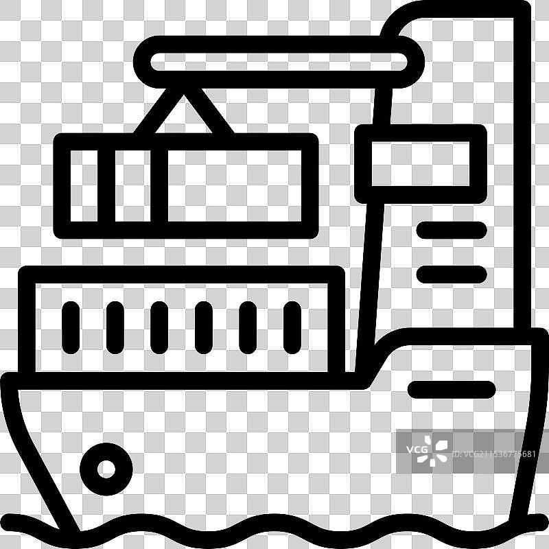 货船图标与运输相关的货船图标图片素材