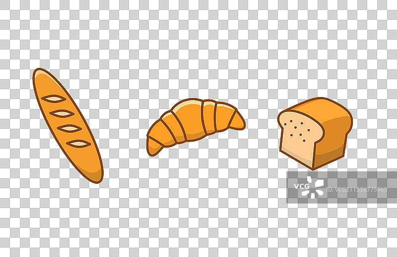 三条面包图片素材