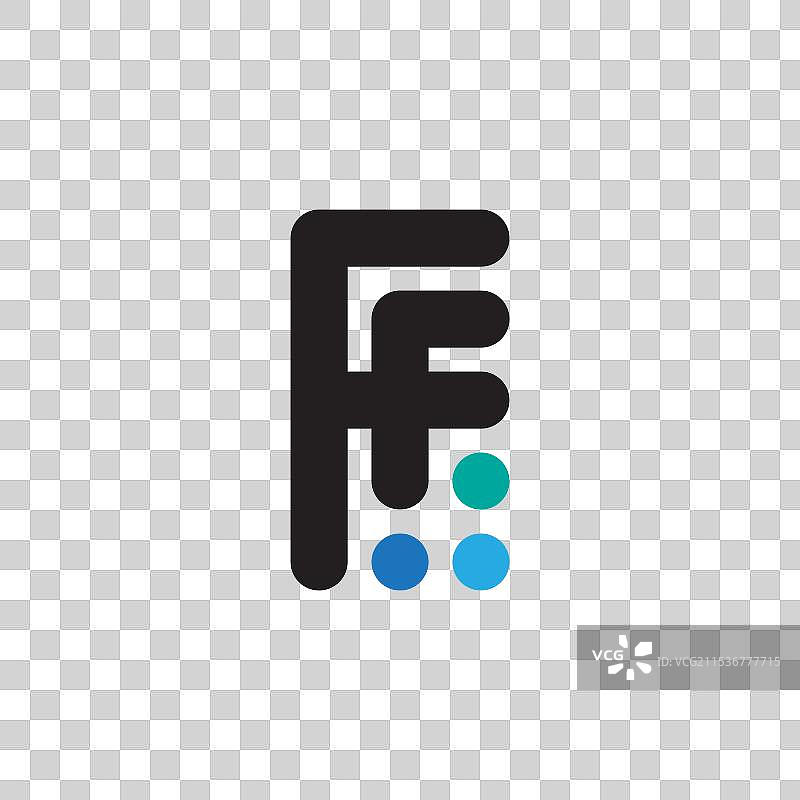 ff - 单字母组合或标志设计元素图片素材