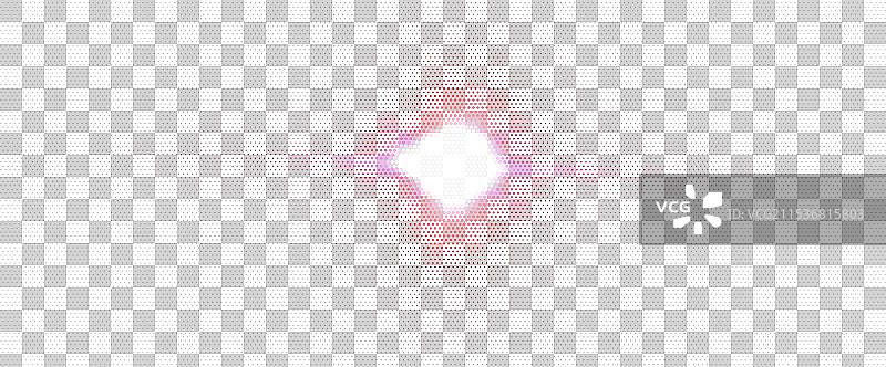 六边形光源的马赛克图像图片素材