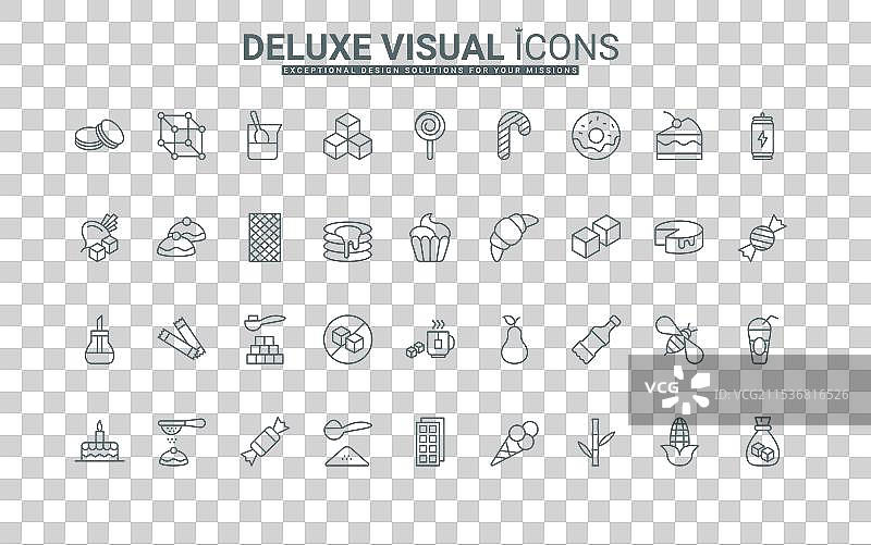 糖和甜味剂的糖果与烘焙食品图片素材