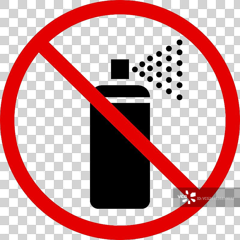 禁止喷雾剂图标蒸发标志图片素材