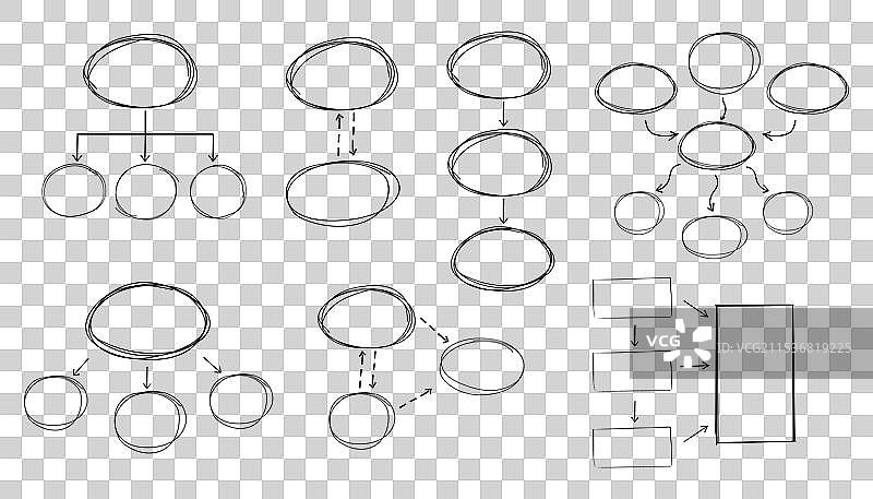思维导图信息图表涂鸦线条手绘图片素材