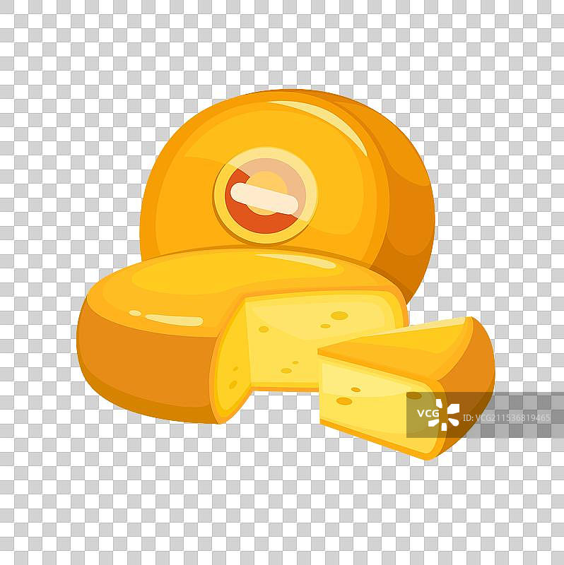 卡通奶酪食品套装图片素材