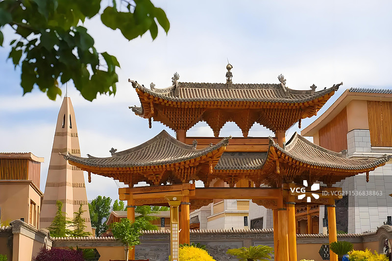 海东撒拉尔故里-民俗文化园图片素材