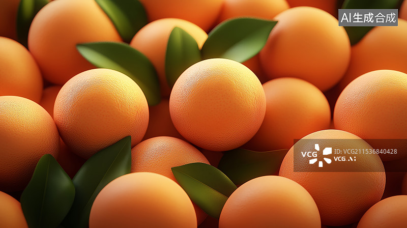 【AI数字艺术】铺满屏幕的橙子图片素材