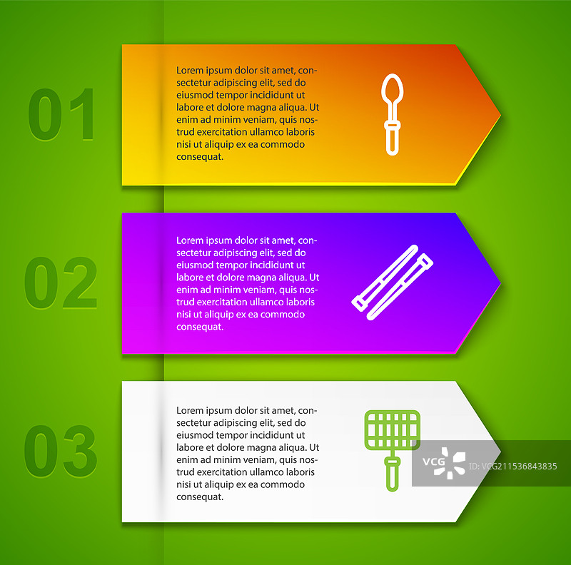 餐具包括汤匙、叉子、筷子和烧烤用具图片素材
