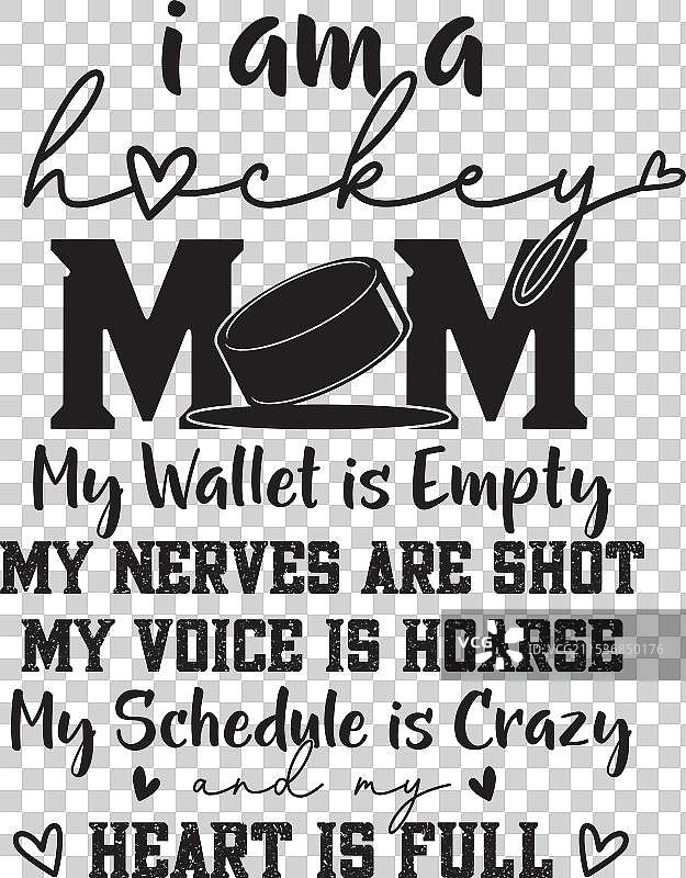 我是冰球妈妈，冰球冬季运动图片素材