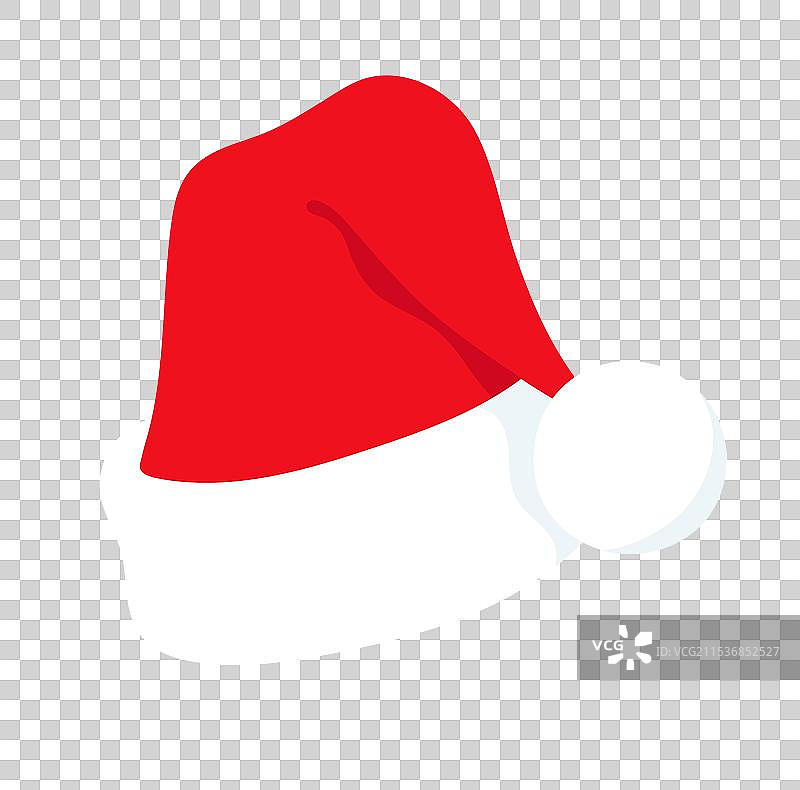 圣诞老人帽设计元素图片素材