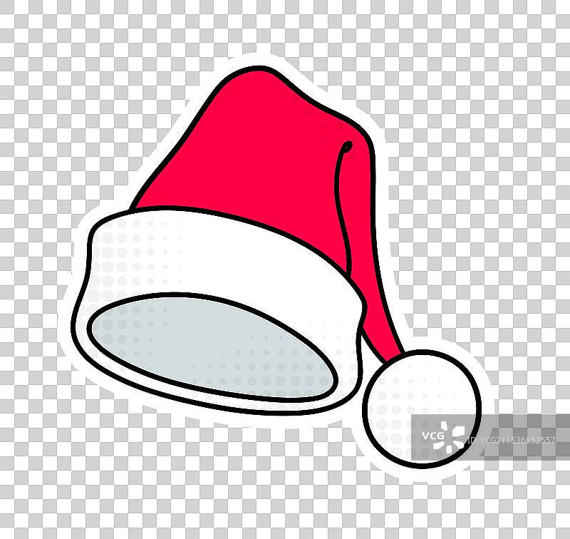 圣诞老人帽设计元素图片素材