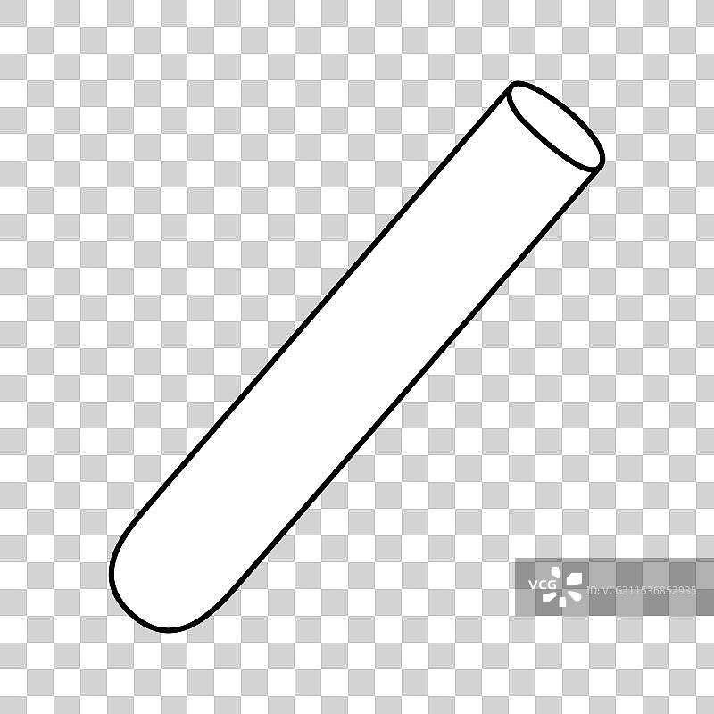 化学试管手绘风格平面图图片素材