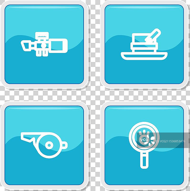 狙击手光学瞄准镜与猎人帽图片素材