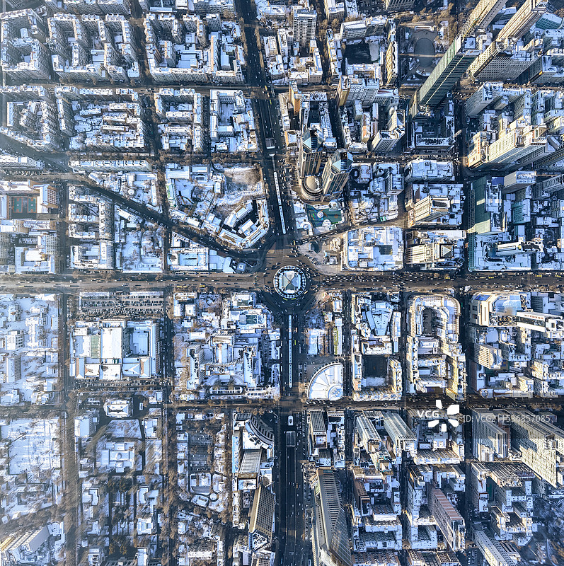 哈尔滨城区俯视图图片素材