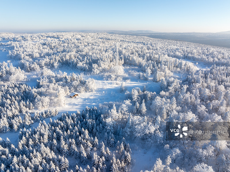 长白山仙峰雪岭冰雪秘境图片素材