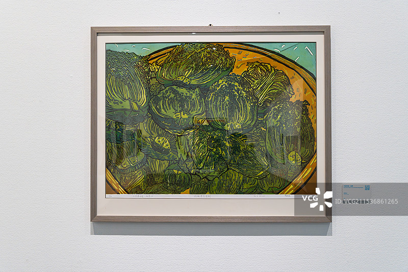 深圳美术馆里的艺术作品展览图片素材